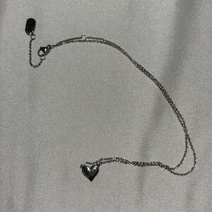 James Avery Delicate Heart Initial Necklace